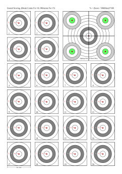 Rifle Score Card